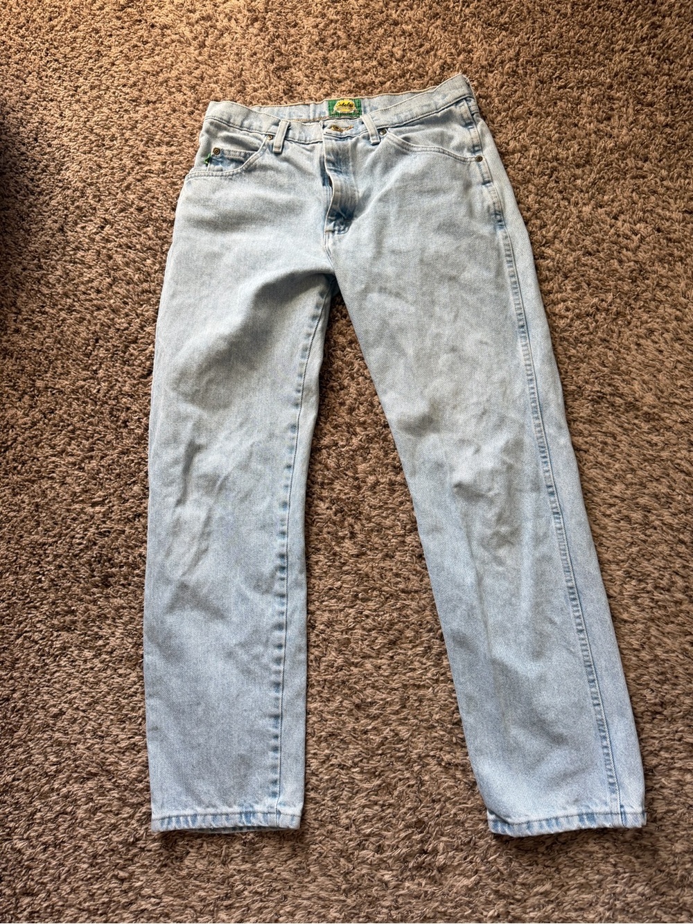 Vintage Cabela's Classic Logo Light Wash Denim Jeans Size 32x30